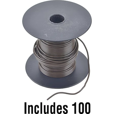 Aftermarket Primary Wire, GPT, 22 AWG, Brown, PVC Jacket 600-22001-100-JN